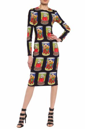Sukienka z nadrukowanym wzorem z logo, zdjęcie 2 Sukienka z nadrukowanym wzorem z logo od Dolce & Gabbana